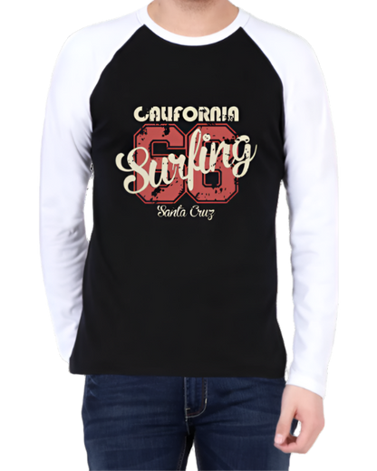 Surf68 Raglan Graphic Full Sleeve T-Shirt