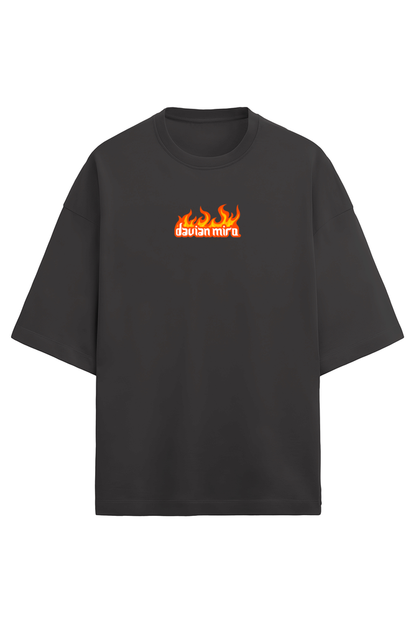 Flames Oversized Graphic T-shirt