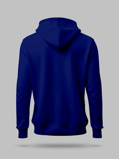 Cobalt Blue Solid lightweight Hooded Sweatshirt