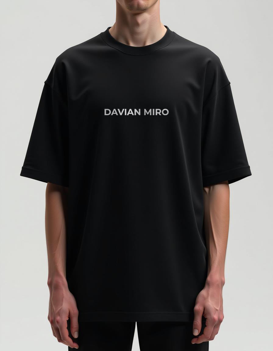 DAVIAN MIRO Signature Oversized heavyweight Graphic T-shirt