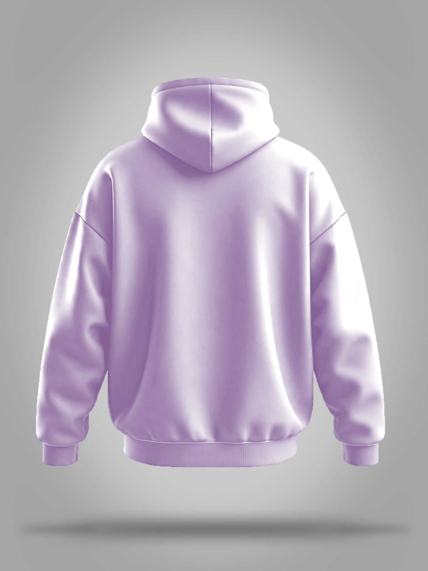 Lavander Oversized Solid heavyweight Hooded Sweatshirt