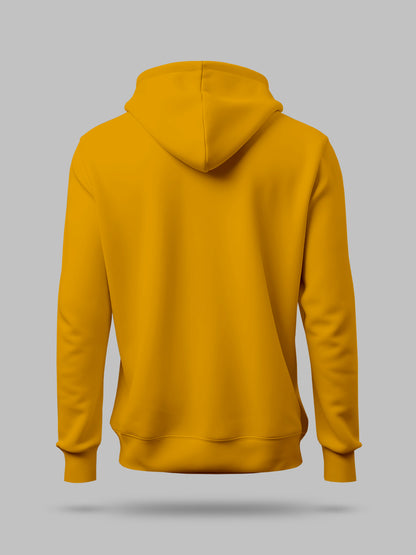 Mustard Solid lightweight hooded Sweatshirt