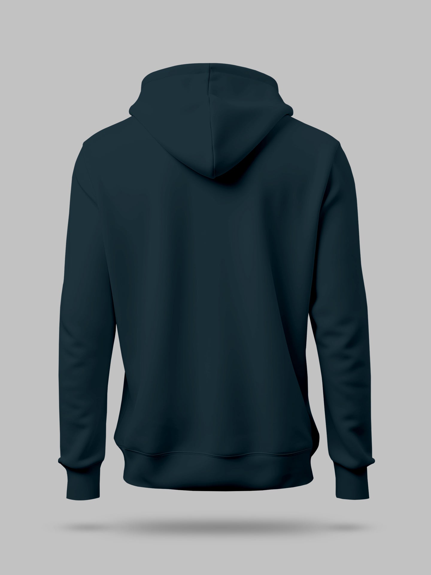 Navy Solid lightweight Hooded Sweatshirt