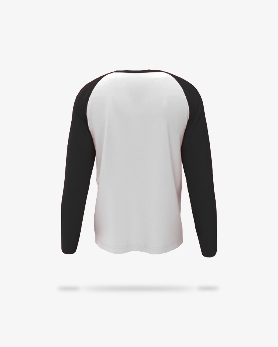 Black & White Plain Cotton Raglan classic Full Sleeve T-shirt